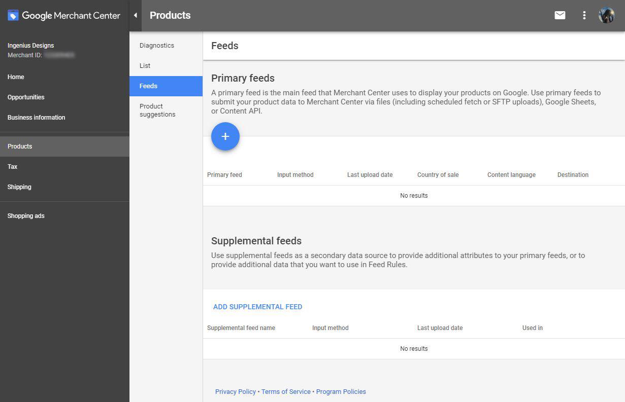 Google Merchant Center Paramétrer son flux dans Google Merchant Center