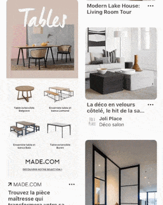 Epingle sponsorisée Pinterest